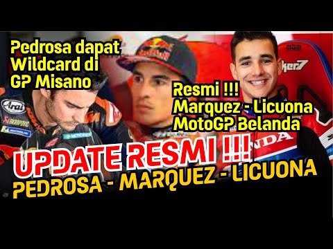 🔴RESMI ‼️ PEDROSA WILDCARD MOTOGP SAN MARINO🏁MARQUEZ TANDEM DENGAN LICUONA 🏁 DI GP BELANDA 2023 ‼️