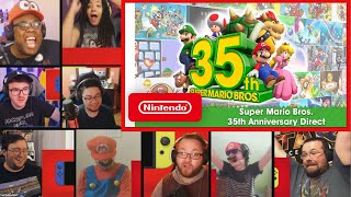 Super Mario Bros  35th Anniversary Direct Reactions Mashup