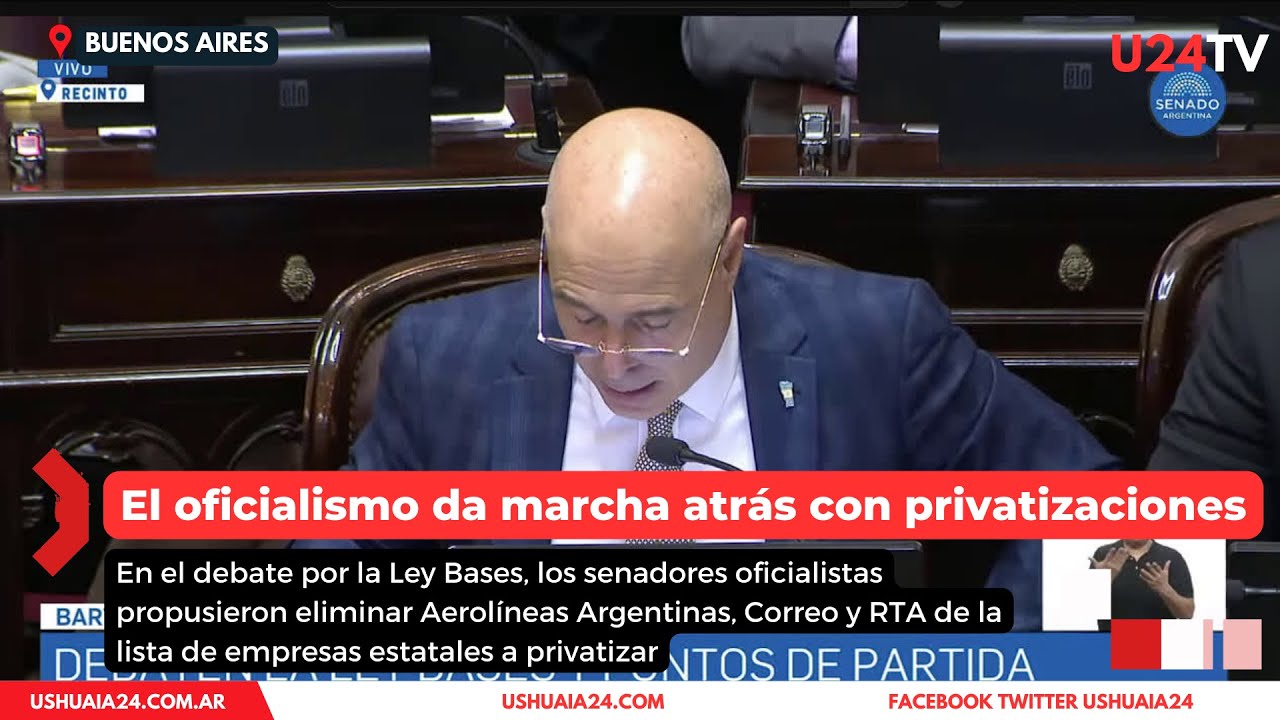 El oficialismo retira Aerolíneas Argentinas, Correo y RTA de lista de empresas a privatizar