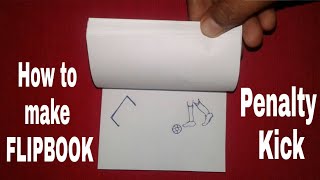 How to make flipbook | Penalty kick | animation by Arts and Crafts 5,903 views 5 years ago 3 minutes, 1 second
