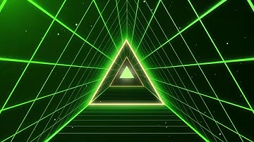 4K Abstract Neon LightsTunnel VJ Motion Background Triangle vj loop motion graphics  4K VJ Loops