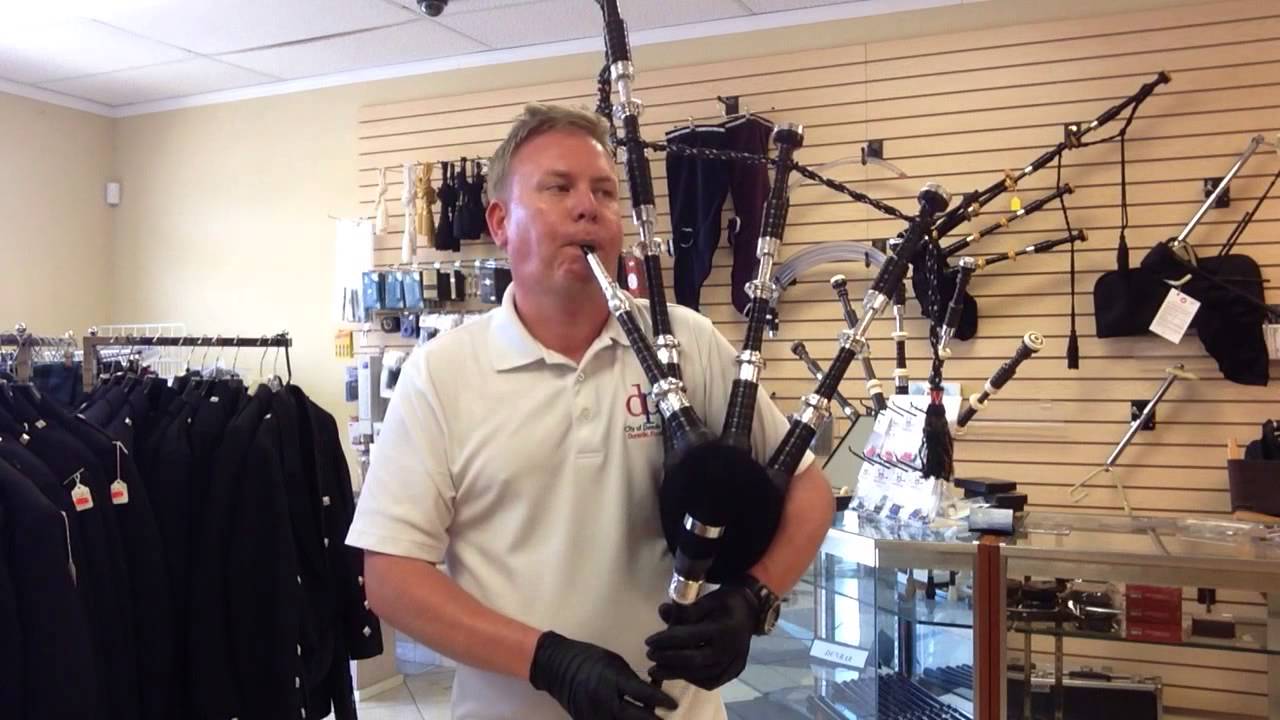 Lothian Bagpipes - Setup of McCallum Full Alloy Thistle Engraved