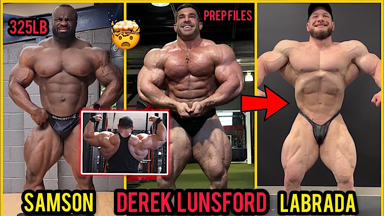 Latest Derek Lunsford Samson Dauda 325LB Hunter Labrada Improved 