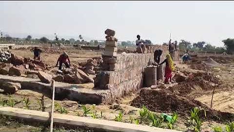 Construction work has commenced at the site, as evident from the video, which showcases the workers