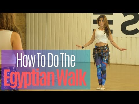 How To Do The Egyptian Walk | How To Belly Dance | Belly Dance Tutorials With Katie Alyce