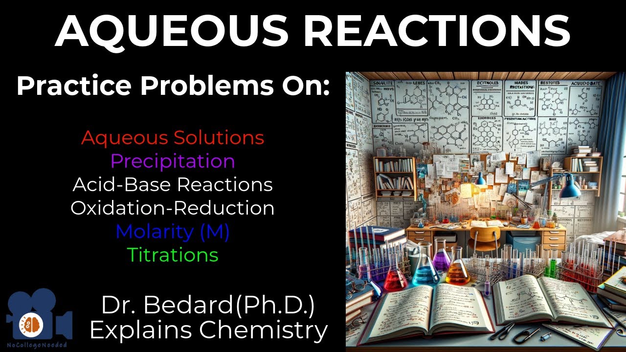 Aqueous Reactions | Practice Problems | Explained by a Ph.D. Chemist 