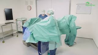 Basic lithotomy draping