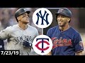 New York Yankees vs Minnesota Twins Highlights | July 23, 2019 (2019 MLB Season)