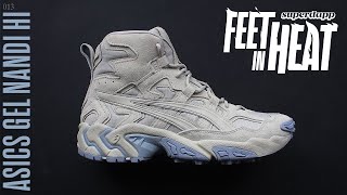 ASICS Gel-Nandi Hi (Putty) - Sneaker Unboxing & On Feet Look - FEET IN HEAT