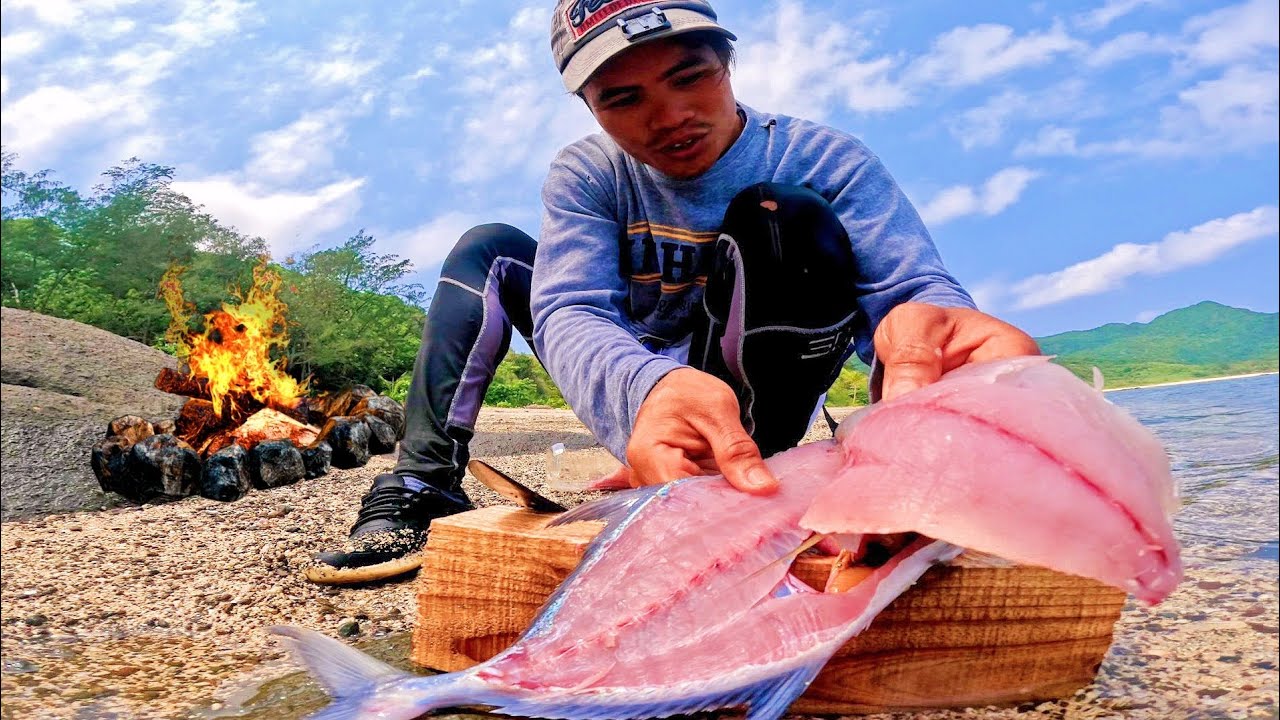 Raw Bluefin Trevally-Catch and cook