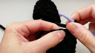 Соединение ног игрушки амигуруми