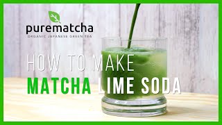 How To Make A Matcha Lime Soda With Sodastream Spirit