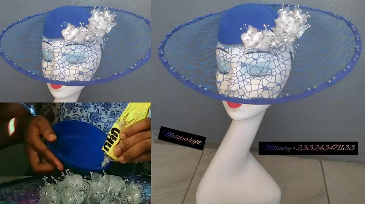 HOW TO MAKE A FASCINATOR |DIY NET BRIM  HAT