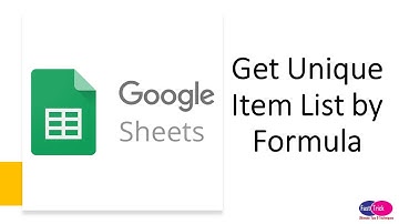How to Get Unique Values in Google Sheets?