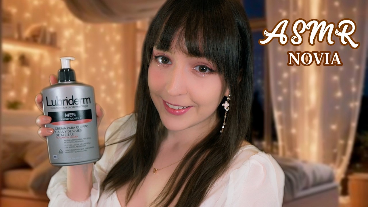 ⭐ASMR PIJAMADA con tu NOVIA❤️ [Sub] Atención Personal para Dormir