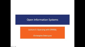 Lecture 5: Querying with SPARQL
