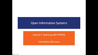 Lecture 5: Querying with SPARQL