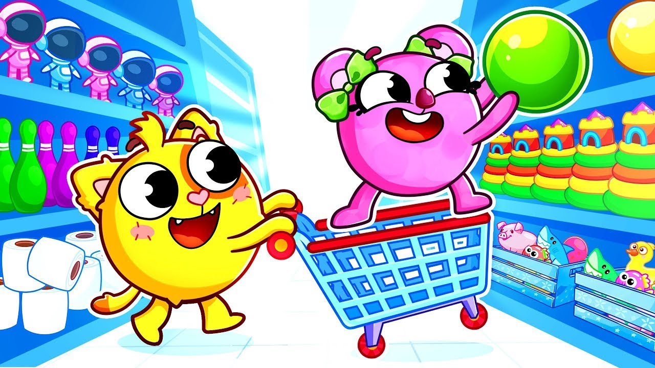 Supermarket Toy Adventure! 🛒🧸 Shopping Fun Song | Kids Songs And Nursery Rhymes by Baby Zoo Story