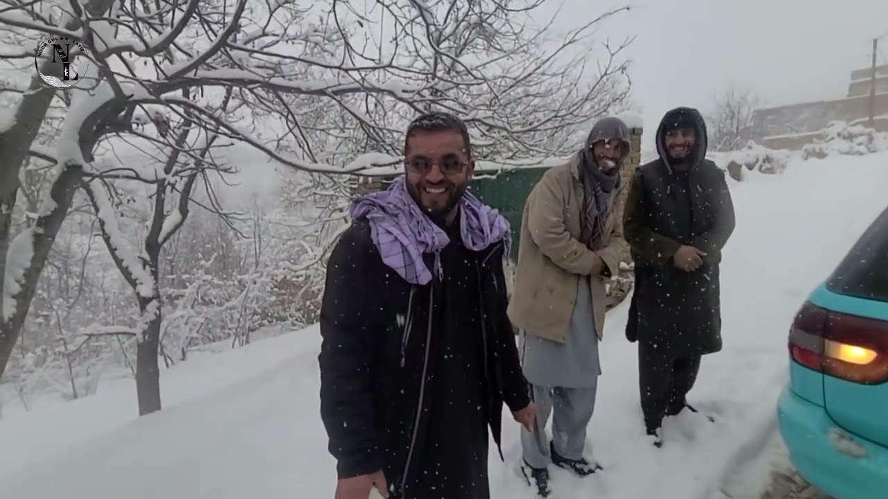 آغاز سفر برفی: موتر بند ماند پیاده رفتیم 😍😍