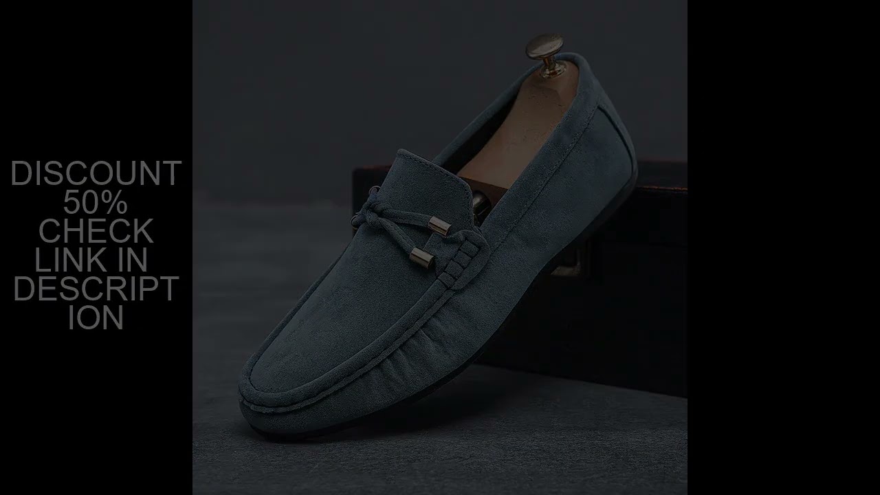 Men Loafers Breathable Shoes Men Sneakers Casual shoes Men's flats non-slip Driving Shoes Soft Mocca