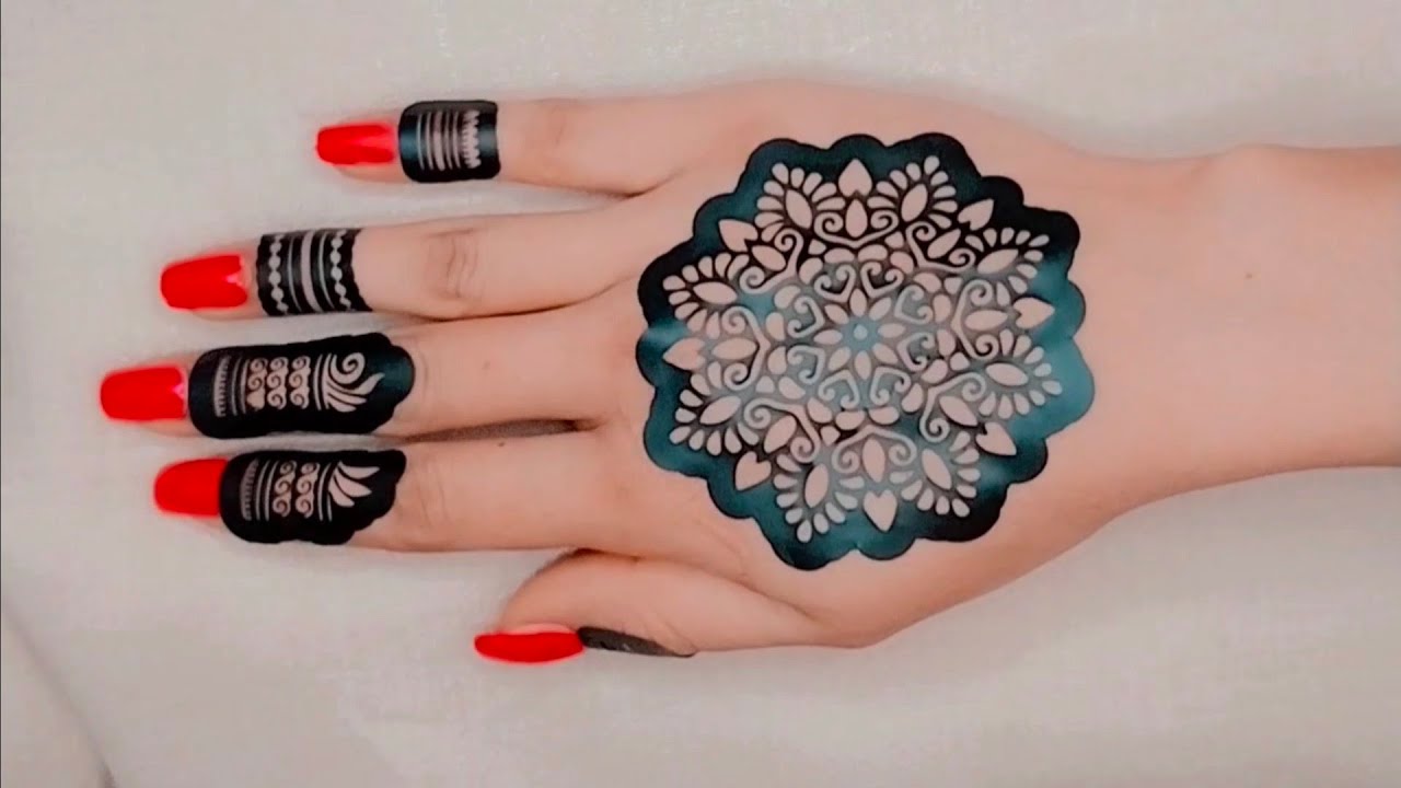 beautiful sticker mehndi design
