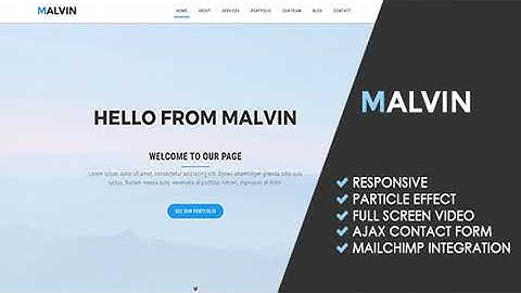 Malvin | Creative Multipurpose Template | Themeforest Website Templates and Themes