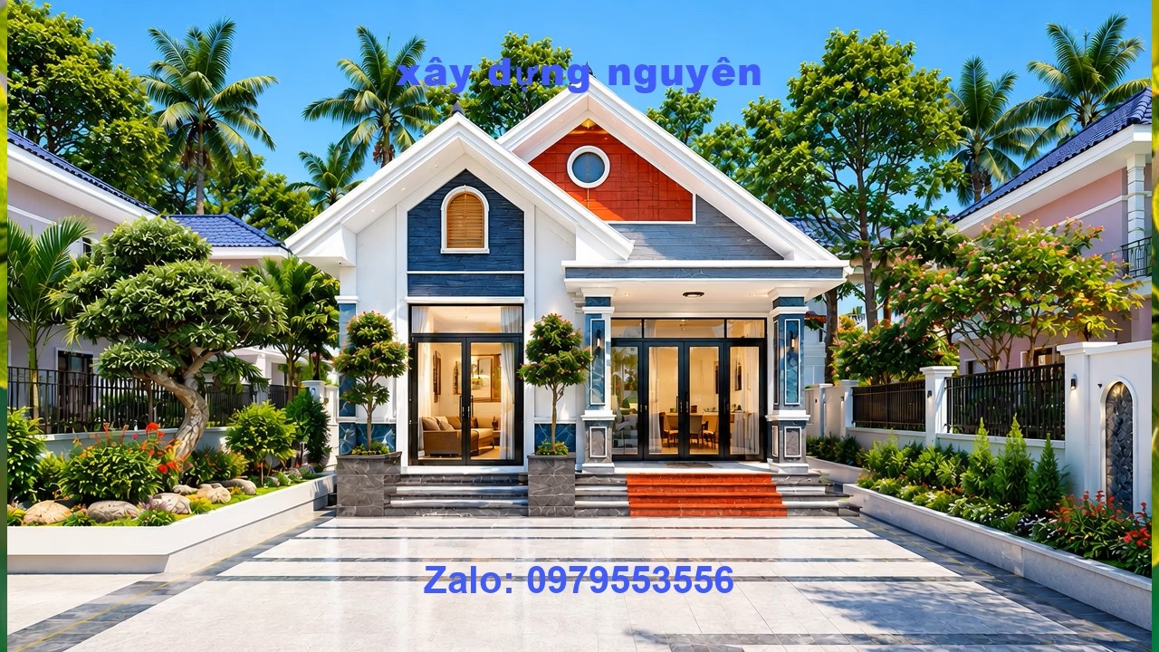 Mẫu Nhà Cấp 4 Mái Thái Diện Tích 7x22m Thiết Kế 4 Phòng Ngủ #nhacap4 #maithai