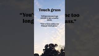 Touch grass #youtube #youtubeshorts #vocabs #vocabbatch #genzslang