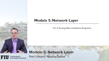 CNT-4713, Module 5, Part 3 (main): Routing Tables