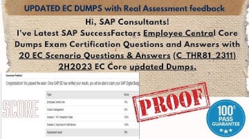 SAP SF Employee Central THR81_2311 2H2023 Exam Preparation and Practice Questions and Answers 2024