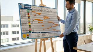 Presentation Board Kit for Project Management | Gantt Chart & Portfolio Board Set