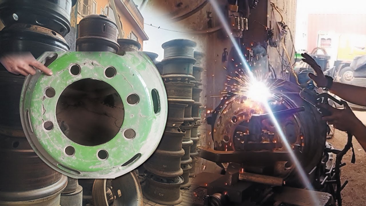 How To Crack Truck Tire Rim Repair Truck Tire Rim Plate Restore