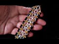 Crystal Beads Bracelet Tutorial How to make Beaded Bracelet with Bicone Beads