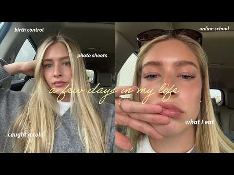 a few realistic days in my life 🤧🍂⭐️ (caught a cold, work + school)