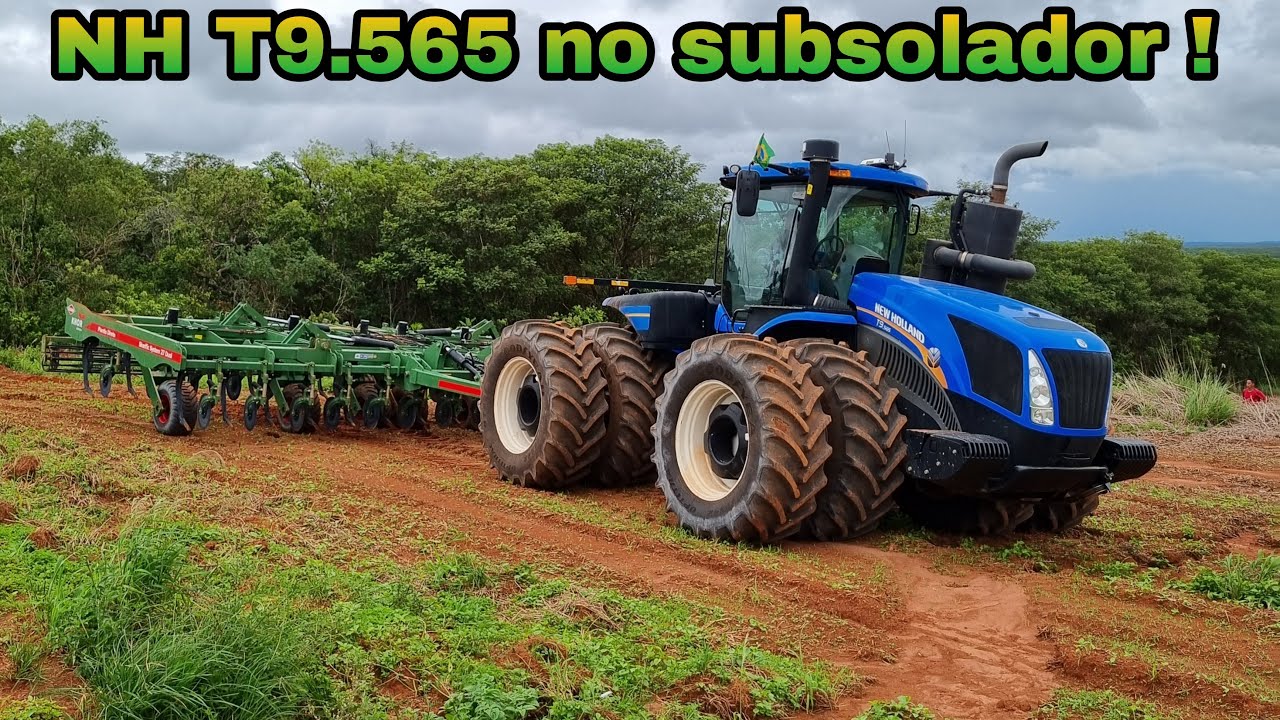 NH T9.565 BOTANDO PRESSÃO NO SUBSOLADOR DE 27 HASTES NO MATO GROSSO 💪🏼💙🔝 !!