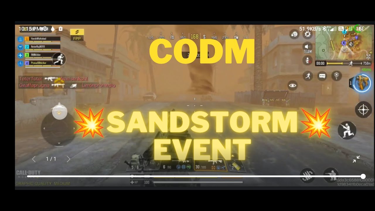 Sandstorm Map Cod || CRAZY SANDSTORM MAP EVENT || CALL OF DUTY || - YouTube