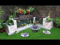 Turn your old garden corner into a great relaxing place with this simple waterfall fish tank