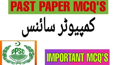 Ppsc Past MCQ