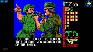 Operation Wolf Arcade - 1 credit full loop. All 5 Hostages rescued