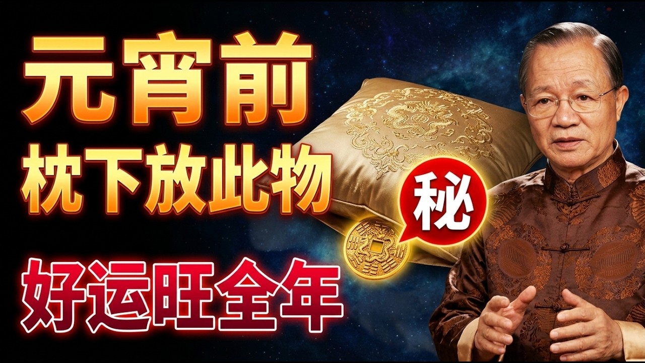 超靈驗！3月3元宵節「天官大賜福」，枕頭下放「這1物」，保你財富狂飆一整年，窮人也能翻身變富翁！ #人生智慧 #命理 #哲學 #曾仕強 #易經 #正能量