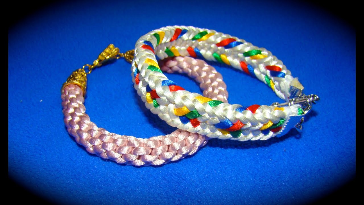 Kumimari 18: 2 ways to finish your kumihimo bracelets/ 2 formas de terminar tus pulseras de kumihimo