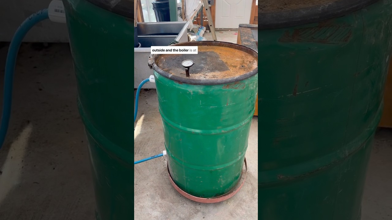 -2 at night!!! Update on how the thermal sand battery is doing #diy #woodboiler #homestead