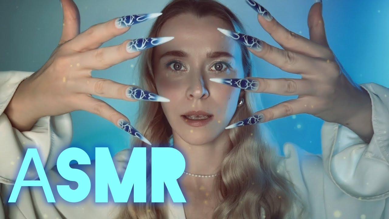 АСМР🪬 ЧИСТКА АУРЫ Рейки. Исцеление и очищение ASMR ноготочками 💙
