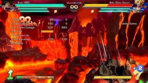 DRAGON BALL FighterZ DBS Broly 2H float combo