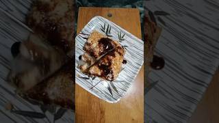 Banana Bread chocolate custard 🍮🤤👀#tasty #food #easycooking