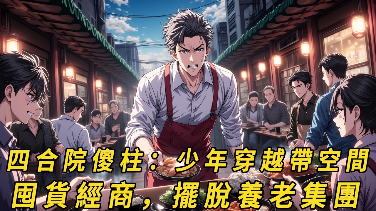 現代何雨柱，為打敗商業對手，安排人手將隔壁自助餐廳吃垮，沒曾想遭到對手激烈報復，意外穿越回到一九五一年，成為四合院裡的少年傻柱。#動漫 #穿越 #励志 #四合院 #故事分享