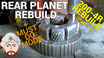 200-4r Rebuild (part 16) – Rear Planetary and 4th Clutch Mods ▶ Learn the Tricks!! 👍