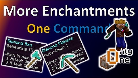 More Enchantments | One Command Creation | TheBalliBoys | (Only one Command)