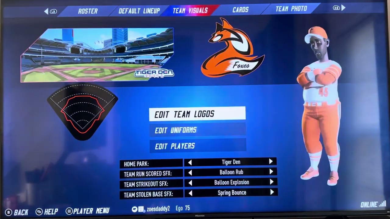 SuperMegaBaseball Custom Logos. The Foxes