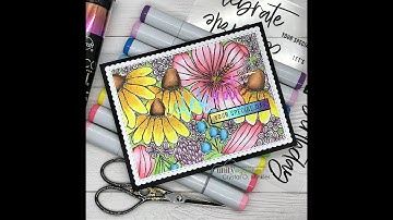 Unity Quick Tip: How to Use Adhesive Transfers Over Copic Coloring